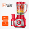 Liquidificador 12V Turbo L-1200 Vermelho/Inox Mondial