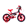 Bicicleta Aro 12 Preto/Vermelho Ciclo Cairu