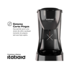Cafeteira 30 Xícaras CFITA2002 220v Preto/Inox Itatiaia