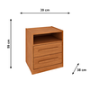 Mesa De Cabeceira 2G Barcelona C/4 PES Cinamomo Tcil