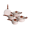Jogo Panelas 5 Peças Smart Plus Antiaderente Vanilla Brinox 