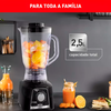 Liquidificador LQ33 15V Power Mix Limpa Fácil LN2968B2 700W Preto Arno