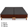Base para Colchão Somie Suede Solteiro 79x30 Marrom Reconflex