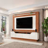 Home Titan com Pés Off White/Freijo DJ Moveis