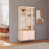 Cristaleira Liara Off White/Dourado Dj Moveis