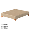 Base Prime Wood Liso 158x40 Linho Bege 18 Cej Probel