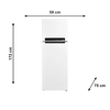 Refrigerador 394L 2P Frost Free Inverter MDRT533EVD012 220v Branco Midea