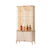 Cristaleira Liara Off White/Dourado Dj Moveis