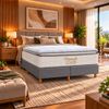 Conjunto Box Queen Diamante com Pillow Top Molas Ensacadas 158X84 Softflex