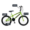 Bicicleta Aro 20 Max Boy S/M Amarelo Neon Colli
