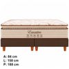 Conjunto Box Queen Executivo com Pillow Top molas ensacadas 158x84cm Softflex
