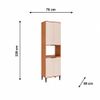 Torre Quente 1 Forno Mdp Freijo/Off White Carraro