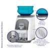 Bebedouro Mesa Stilo Hermetico 220v 50-60hz Branco Cinza Libell