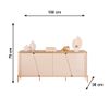 Buffet Liara Off White/Dourado Dj Moveis
