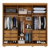 Roupeiro Granada Premium 100% MDF 6 Portas com Pés Salleto