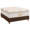 Conjunto Box Casal Ouro Luxo com Pillow Top e Molas Ensacadas 138x188 Softflex