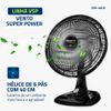 Ventilador 40CM 6P VSP-40 AP Super Power 220V Preto/Cinza Mondial