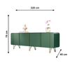 Buffet Salluti 2.2 Verde Pistache Hb Moveis