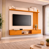 Painel Lets 1.6 Cinamomo/Off White HB Moveis