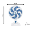 Ventilador 30CM VSP-30 Super Power Branco/Azul Mondial
