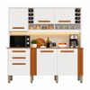 Armário Kit de Cozinha Catar Branco/Cinamomo Salleto