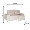 Sofa Manhattan Veludo Marfin J.A Estofados