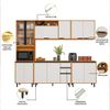 Cozinha 5PC Ravena Pan VDR 13PT 2GV Freijo Uv/Off Acetinado Poliman