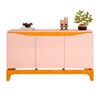 Buffet Nice Cedro/Off White Dj Moveis