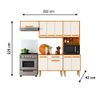 Cozinha 4 Peças Lemon Freijo/Off White Nicioli