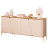 Buffet Liara Off White/Dourado Dj Moveis