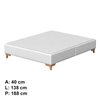 Base Primor Wood Liso 138x40 Branca C0245 Probel 