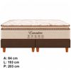 Conjunto Box King Executivo com Pillow Top Molas Ensacadas 193x203 Softflex