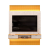 Painel Extensivel Hit 190 Cedro e Quartzo DJ Moveis