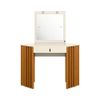Penteadeira Camarim de Canto Glitter Albatroz Cinamomo Off White