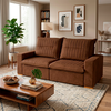 Sofa Pienzo Veludo Tabaco J.A Estofados