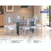 Mesa 6 Cadeiras Paris N39 Granito Luxo Aço Coelho