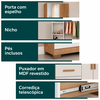 Comoda Palmas com Pés com Espelho Josan