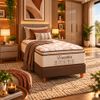 Conjunto Box Solteiro Executivo com Pillow Top e Molas Ensacadas 88x188 Softflex