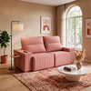 Sofa Manhattan Veludo Rose J.A Estofados