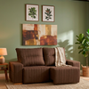 Sofa Manhattan Veludo Tabaco J.A Estofados