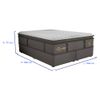 Cama Box Gazin Lazzari King Molas Ensacadas Linho Grafite - Altura 0,77 x Largura 1,93 x Profundidade 2,03 cm