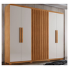Guarda Roupas/Roupeiro Rufato Cairo 6 Portas Com Pes - Natur/Off White/Natur