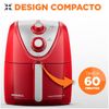 Fritadeira Elétrica Mondial Sem Óleo Air Fryer Grand Family AFN-50-RI - Vermelha/Inox