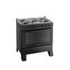 Fogão Atlas Milão Plus 5 Bocas Automático Mesa de Inox Bivolt - Preto