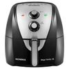 Fritadeira Elétrica Mondial Sem Óleo Air Fryer Mondial Mega Family AFN-80-BI 8L - Preta/Inox