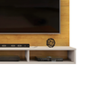 Painel Dj Bento Para TV até 60 Polegadas Ripado com Nichos - Cedro Bali