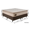 Cama Box Gazin Londres MolejoMolas Queen 1,58 x 1,98 Molas Ensacadas Bege