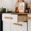 Cozinha Niciole Combo Lemon - Freijo/Off white cristal