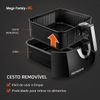 Fritadeira Elétrica Mondial Sem Óleo Air Fryer Mondial Mega Family AFN-80-BI 8L - Preta/Inox