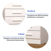 Comoda Acp Jessica 3 Gavetas - Branca